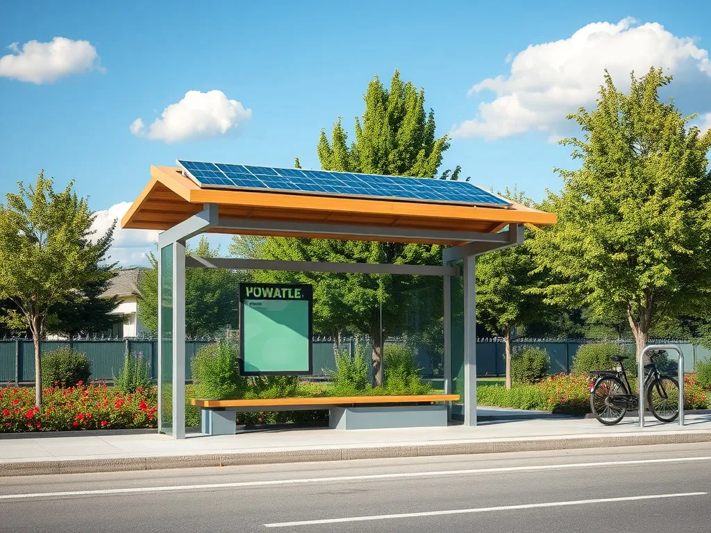 Wiaty przystankowe z elementami fotowoltaiki – ekologiczne rozwiązania