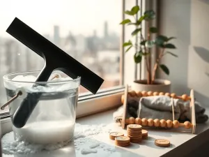 Drewniana beczka z fermentującą w wodzie świeżą trawą, przygotowywana jako naturalny nawóz w przydomowym ogrodzie.